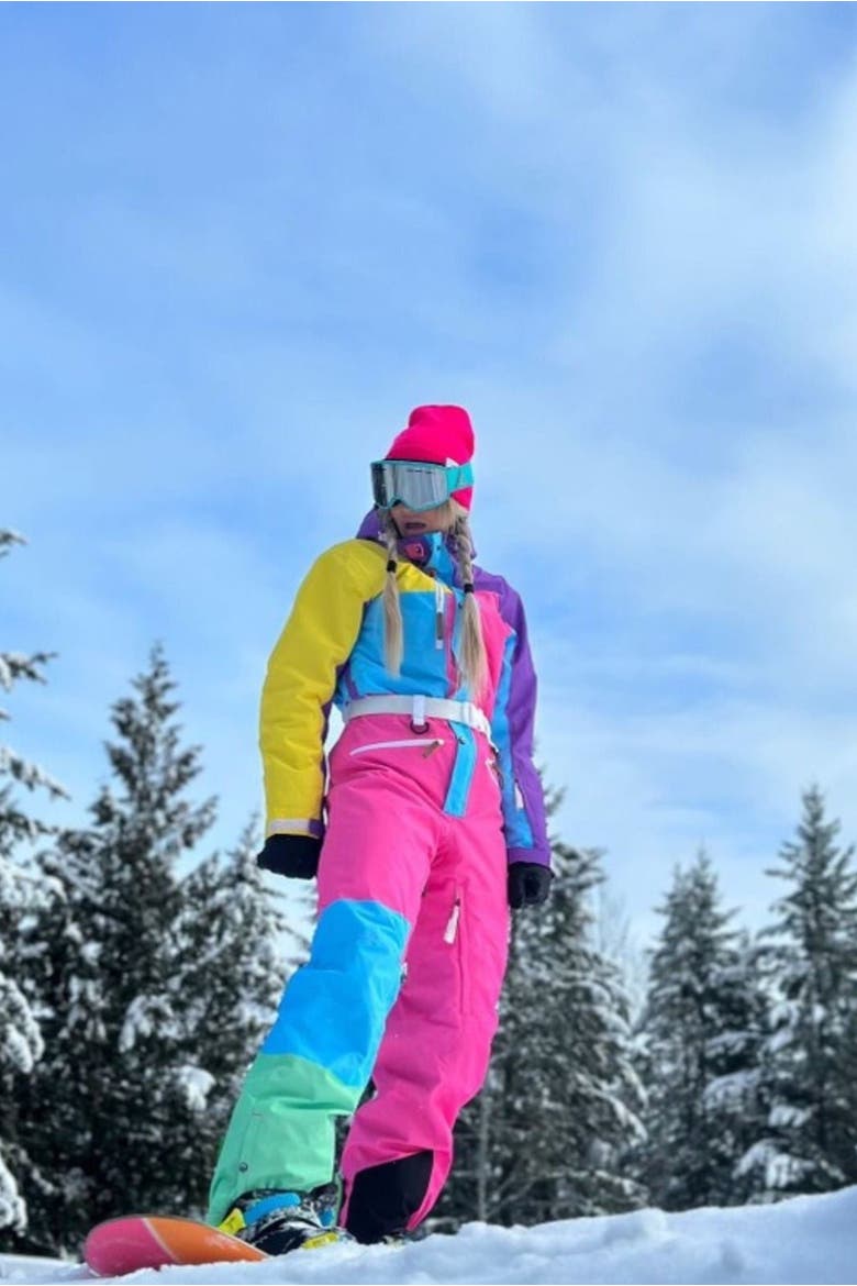 So Fetch Shaped Women's Ski Suit, Alternate, color, multi-colour