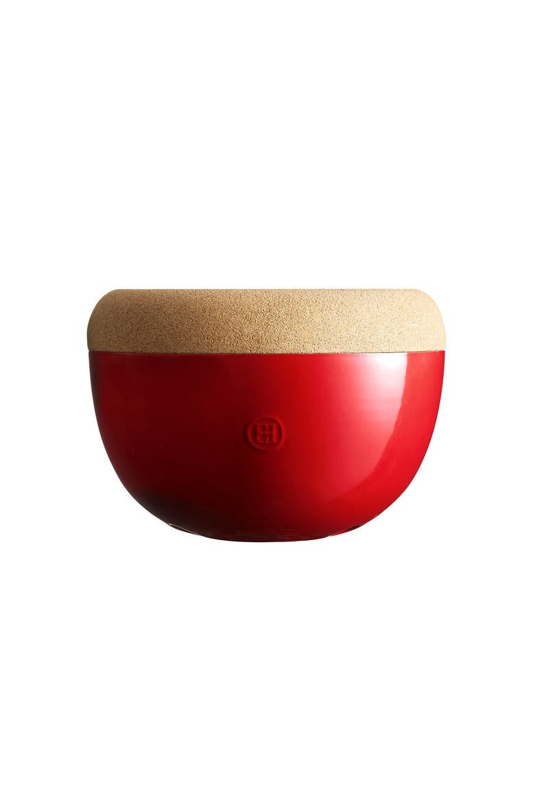 Deep Food Storage Bowl, 10.6-Inch, Alternate, color, Burgundy