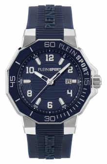 PLEIN SPORT Titan Silicone Band Watch, 44mm