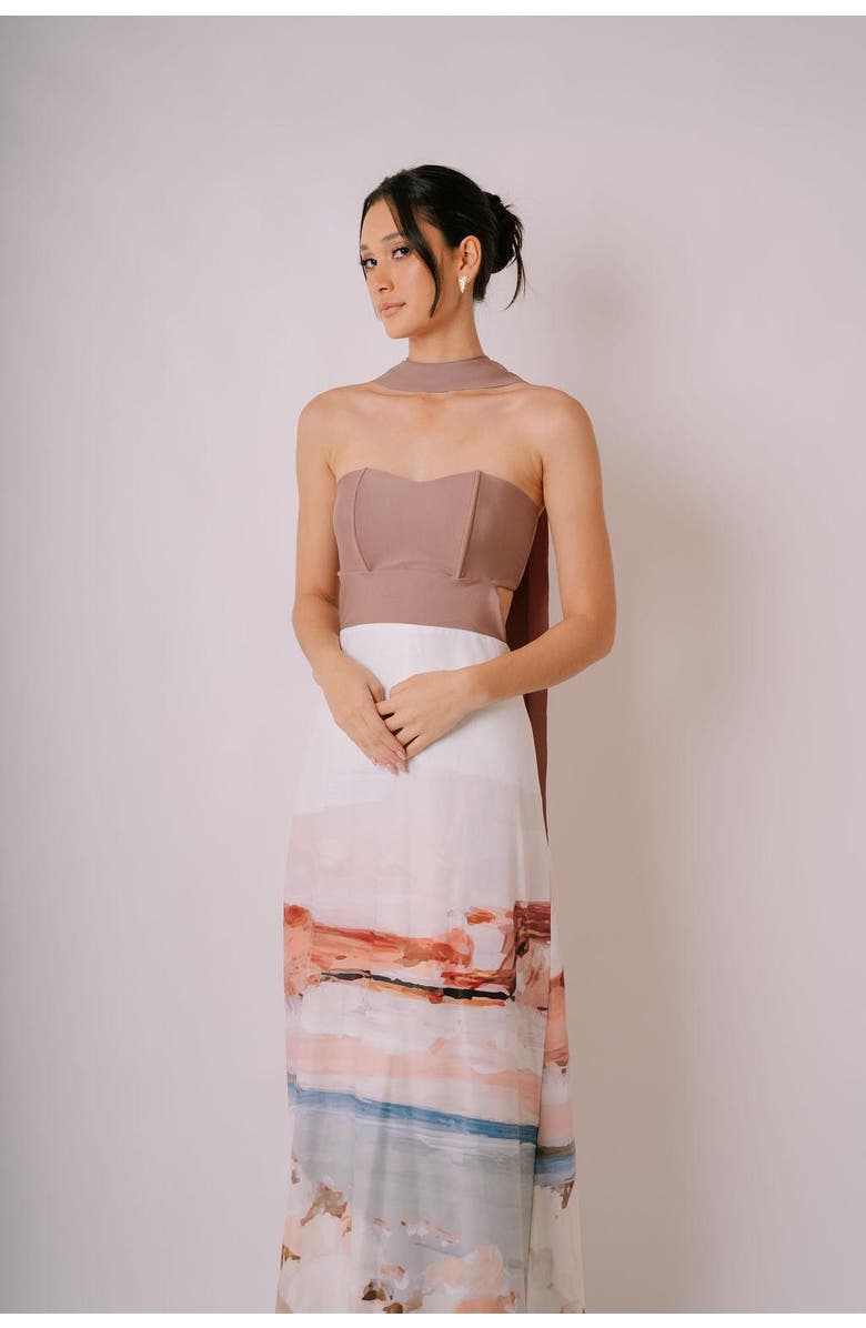 San Malo Bajareque Maxi Dress, Alternate, color, Brown