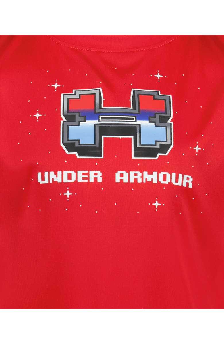 Under Armour Kids' Gamer Mode UPF 50+ T-Shirt & Swim Shorts Set, Alternate, color, Red