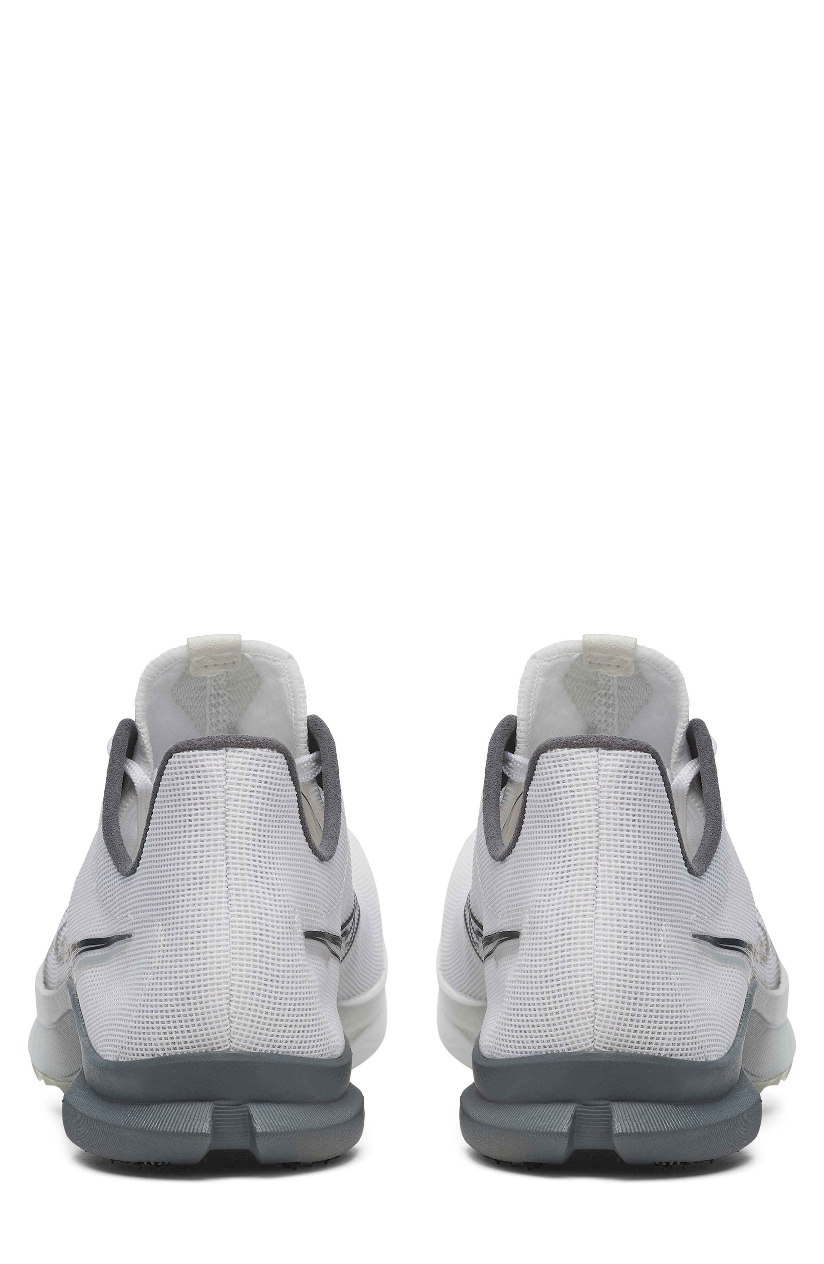 Gender Inclusive Endorphin Cheetah Running Shoe, Alternate, color, WHITE/ CARBON