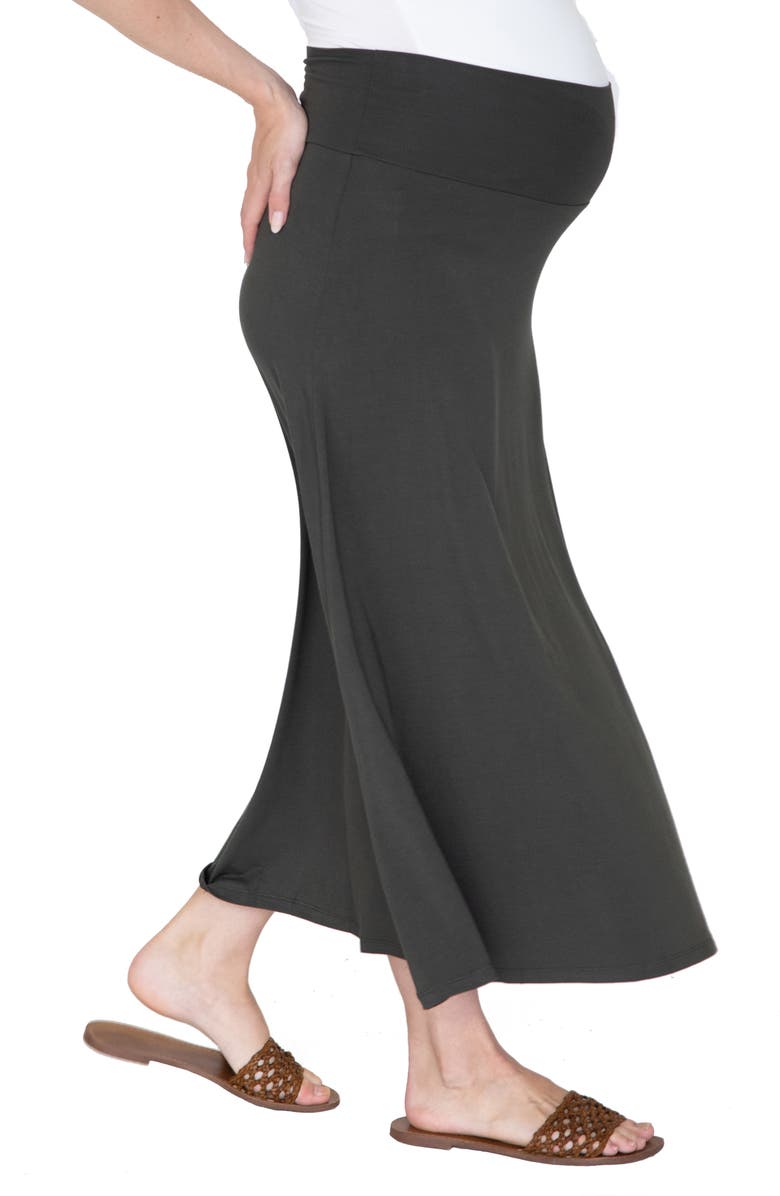 Angel Maternity Jersey Maternity Maxi Skirt, Alternate, color, 