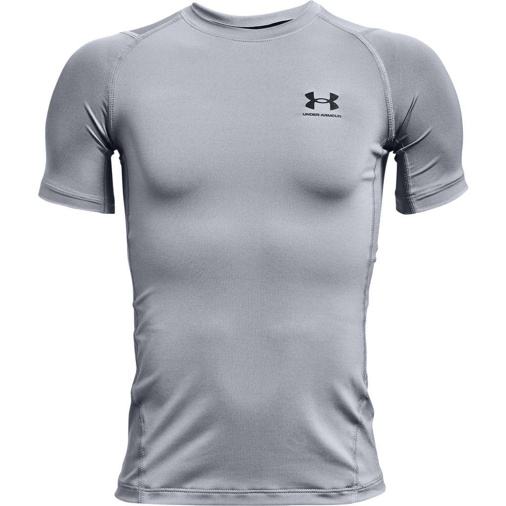 Under Armour Kids' Ua Heatgear® Graphic Tee In Gray