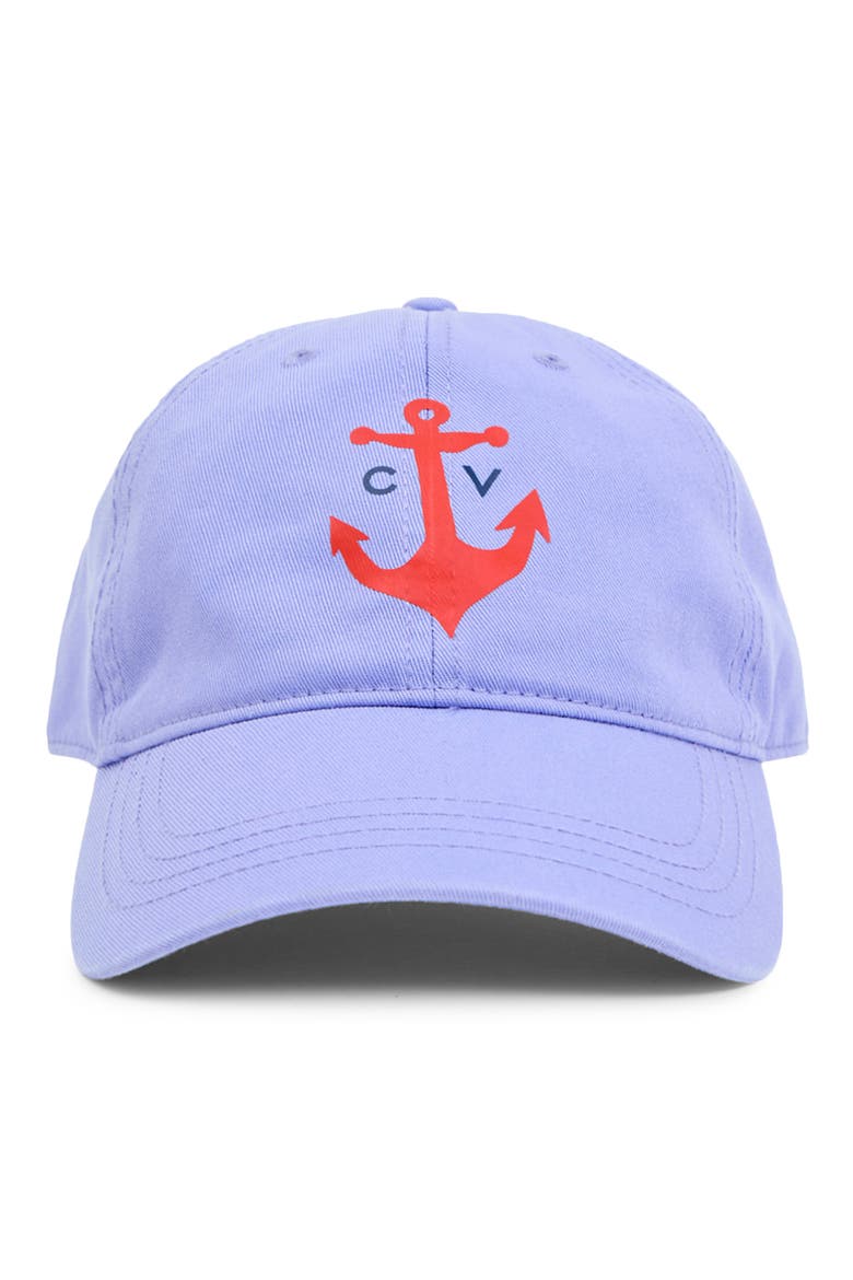 Anchor Cotton Baseball Cap, Main, color, LILAC