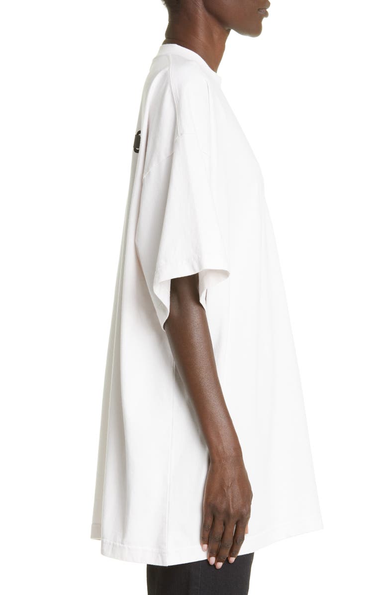 Balenciaga Oversize Logo Cotton Graphic Tee, Alternate, color, 