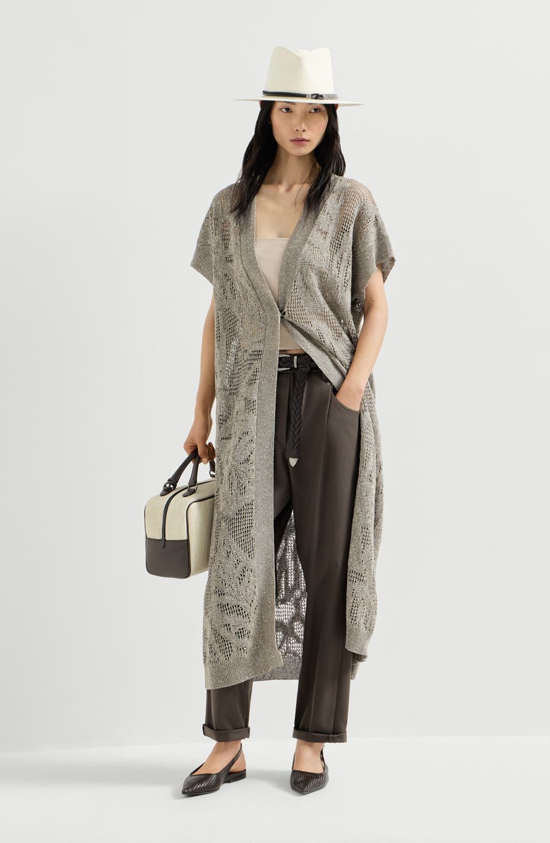 Brunello Cucinelli Baggy trousers, Alternate, color, Pine Cone Brown