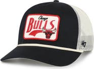 '47 Men's '47 Black Chicago Bulls Emmett Heavy Twill Trucker Hitch Adjustable Hat