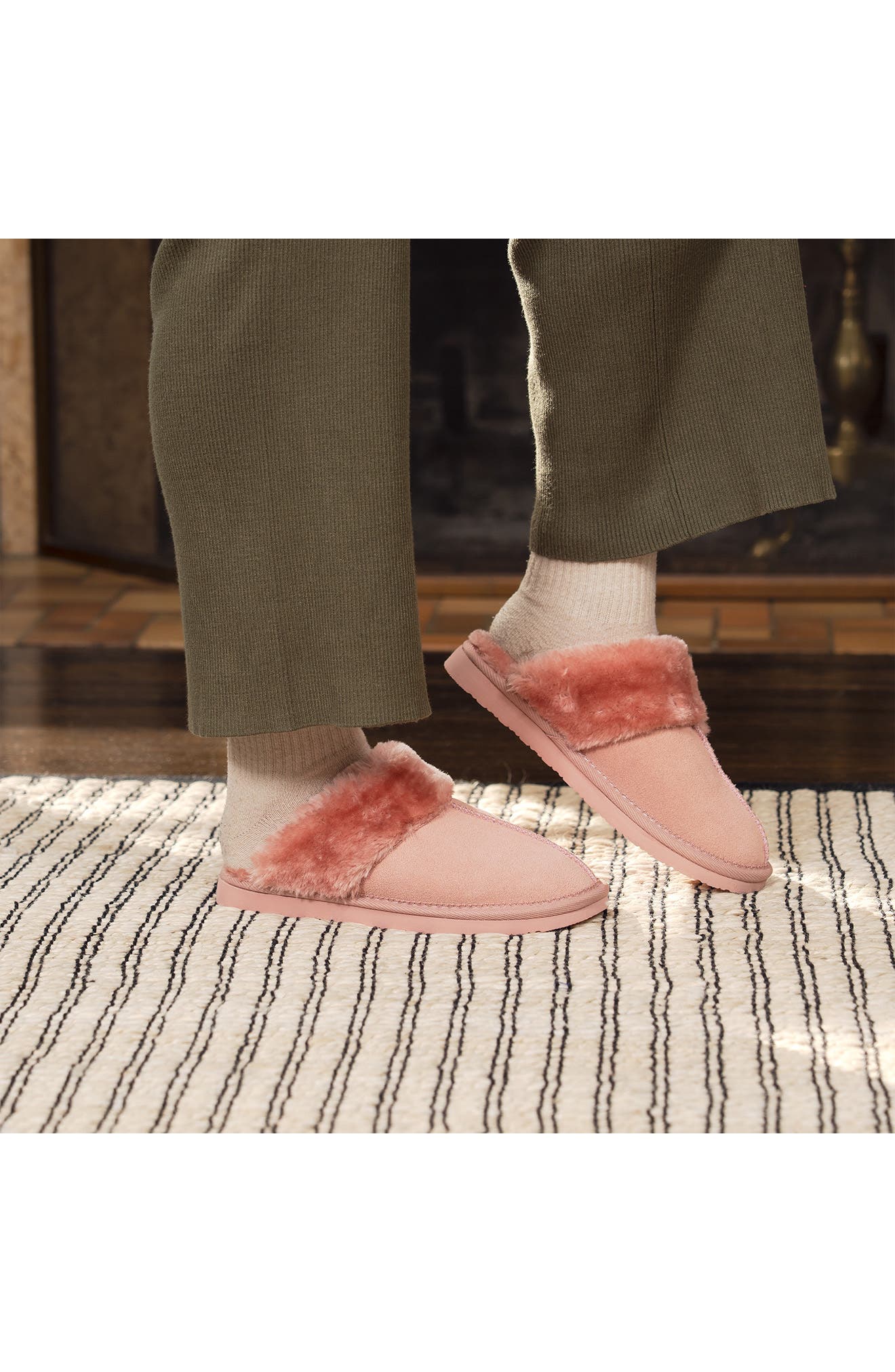 Chesney Mule Slipper, Alternate, color, BLUSH