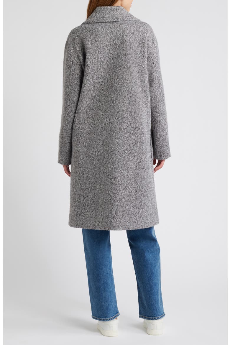 Bouclé Peacoat, Alternate, color, GREY