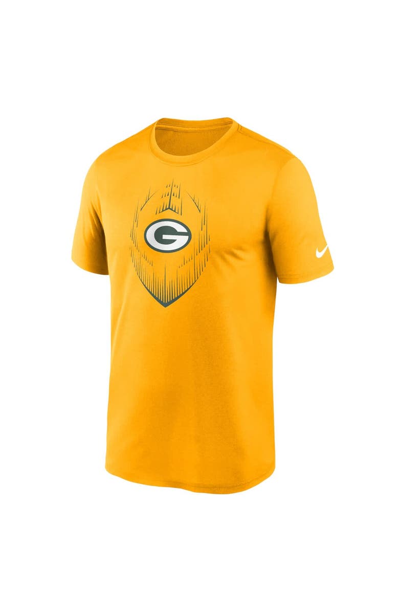 Nike Men's Nike Gold Green Bay Packers Primetime Legend Icon Performance T-Shirt, Alternate, color,