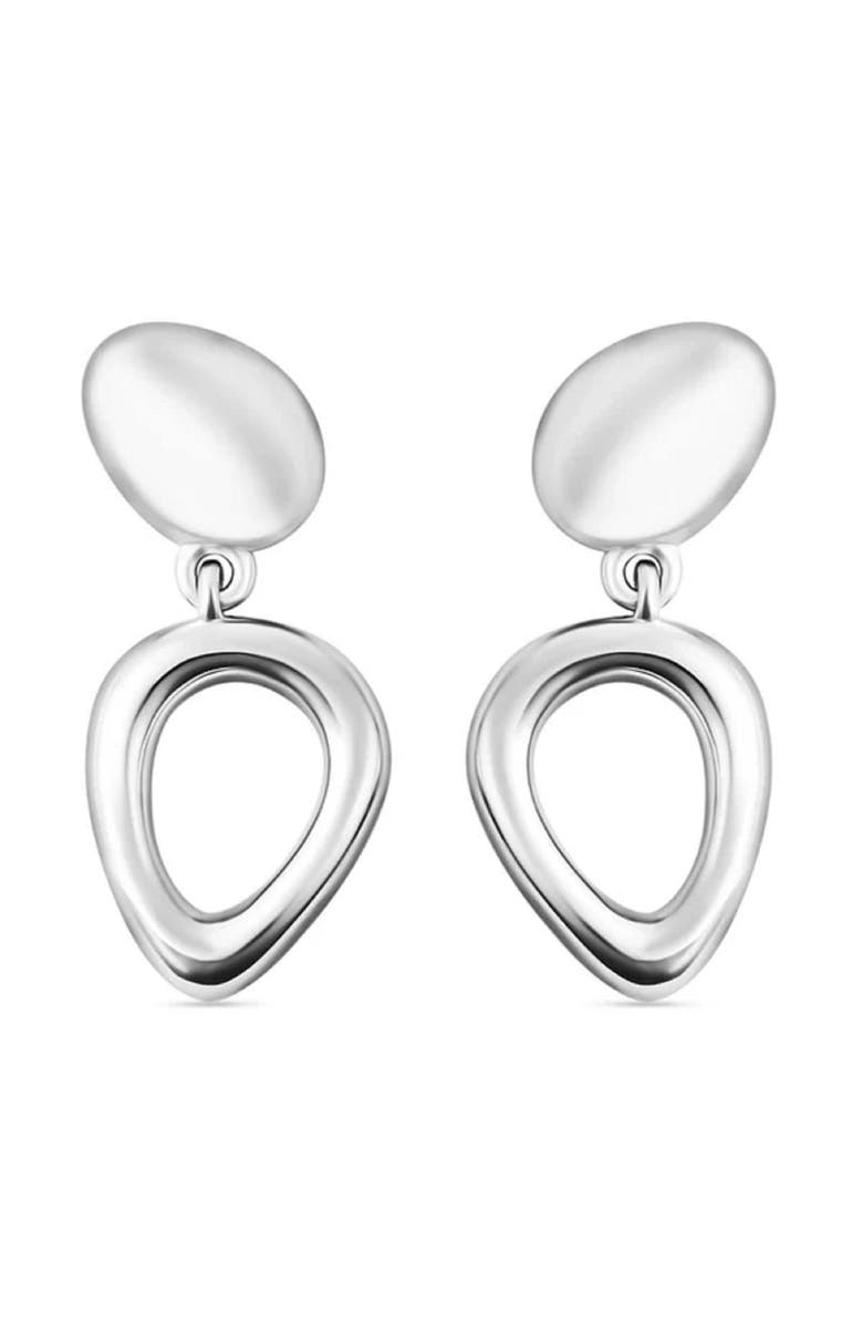 Lucy Quartermaine Volcan Stud Drop Earrings, Main, color, Sterling Silver