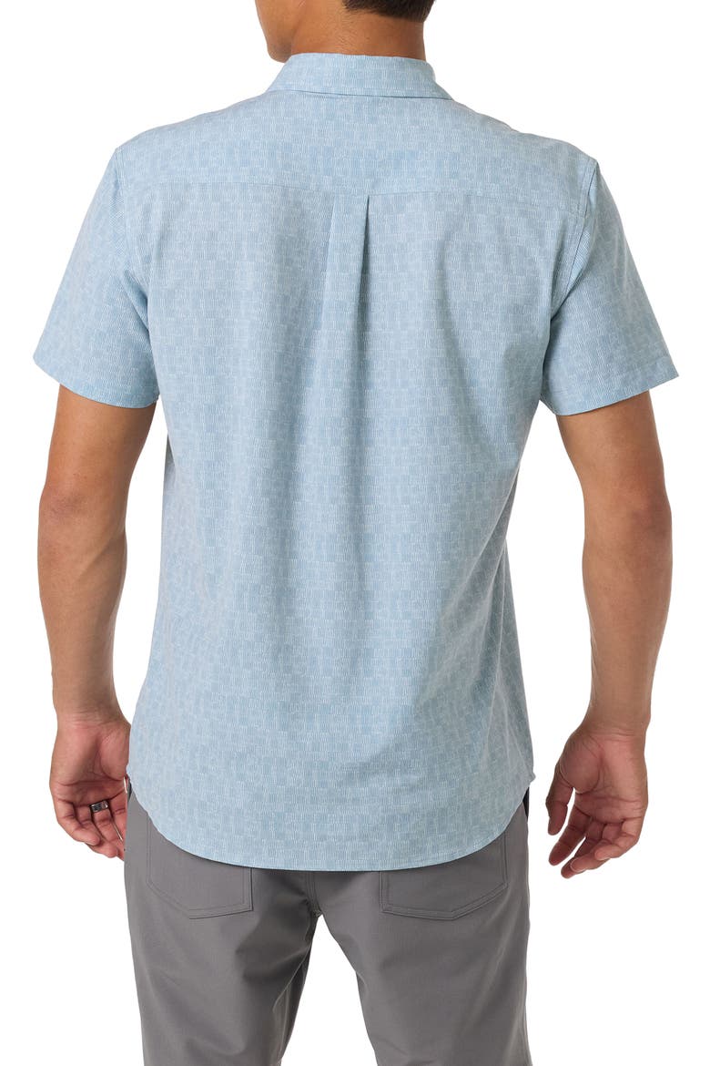 TRVLR Performance Short Sleeve Button-Up Shirt, Alternate, color, LEAD