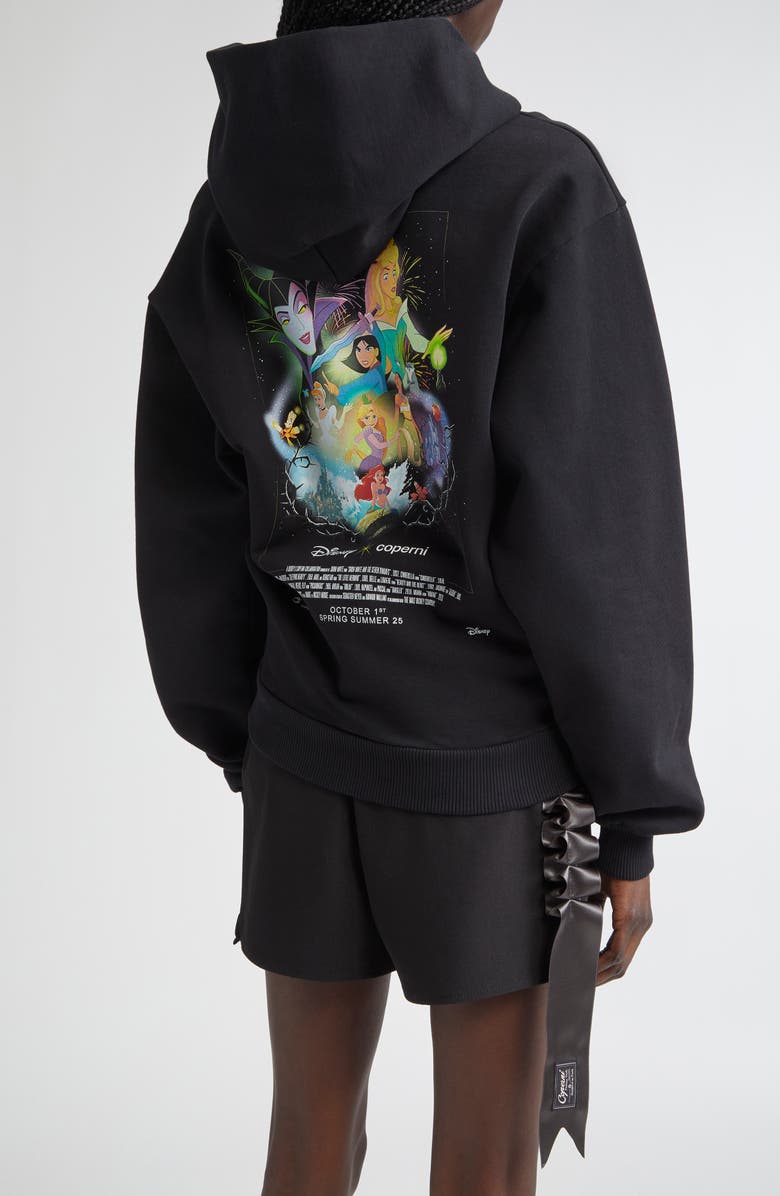 Coperni x Disney Collector Fleece Graphic Hoodie, Alternate, color, Black