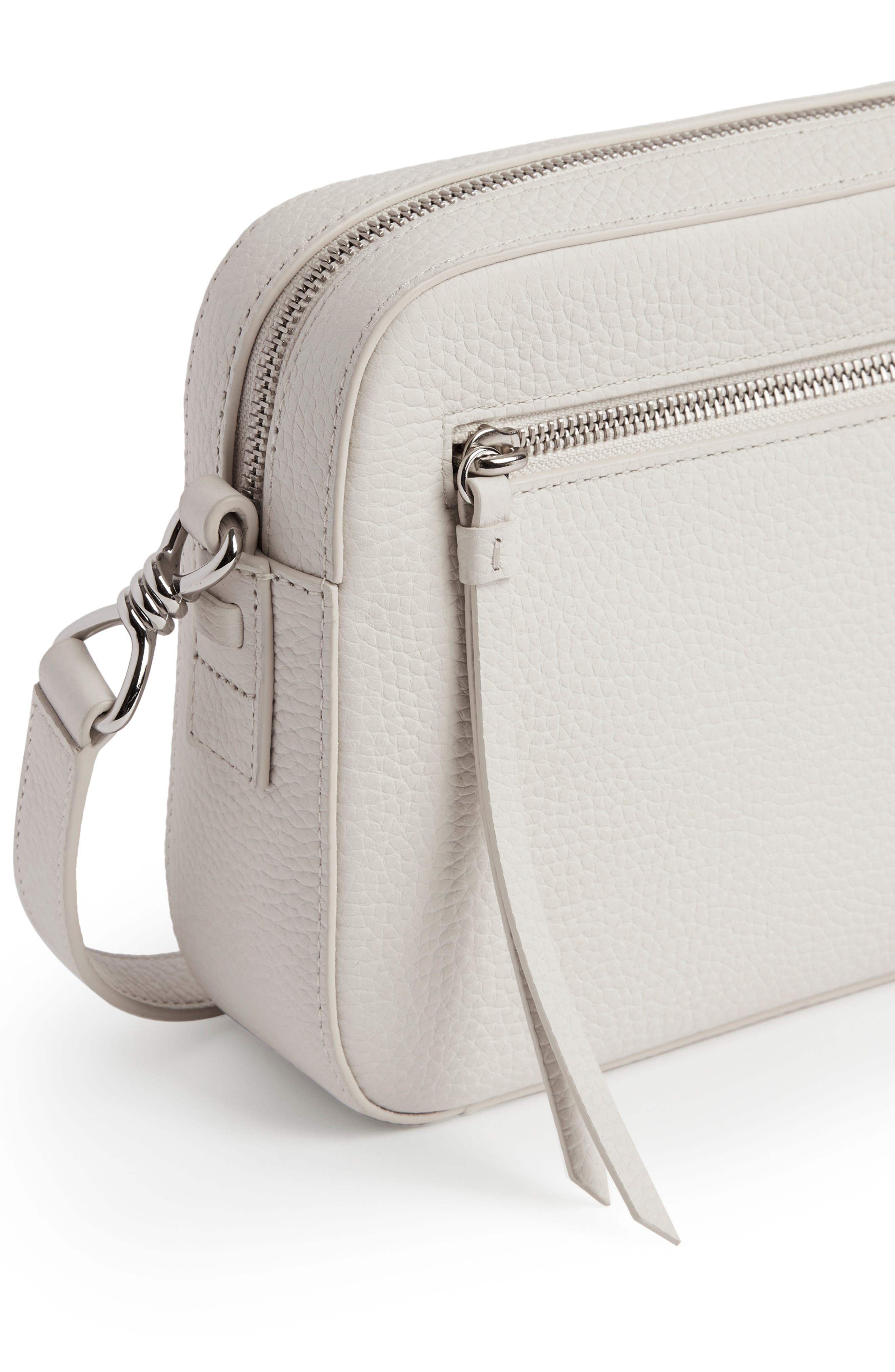 Captain Lea Leather Crossbody Bag, Alternate, color, CHALK WHITE