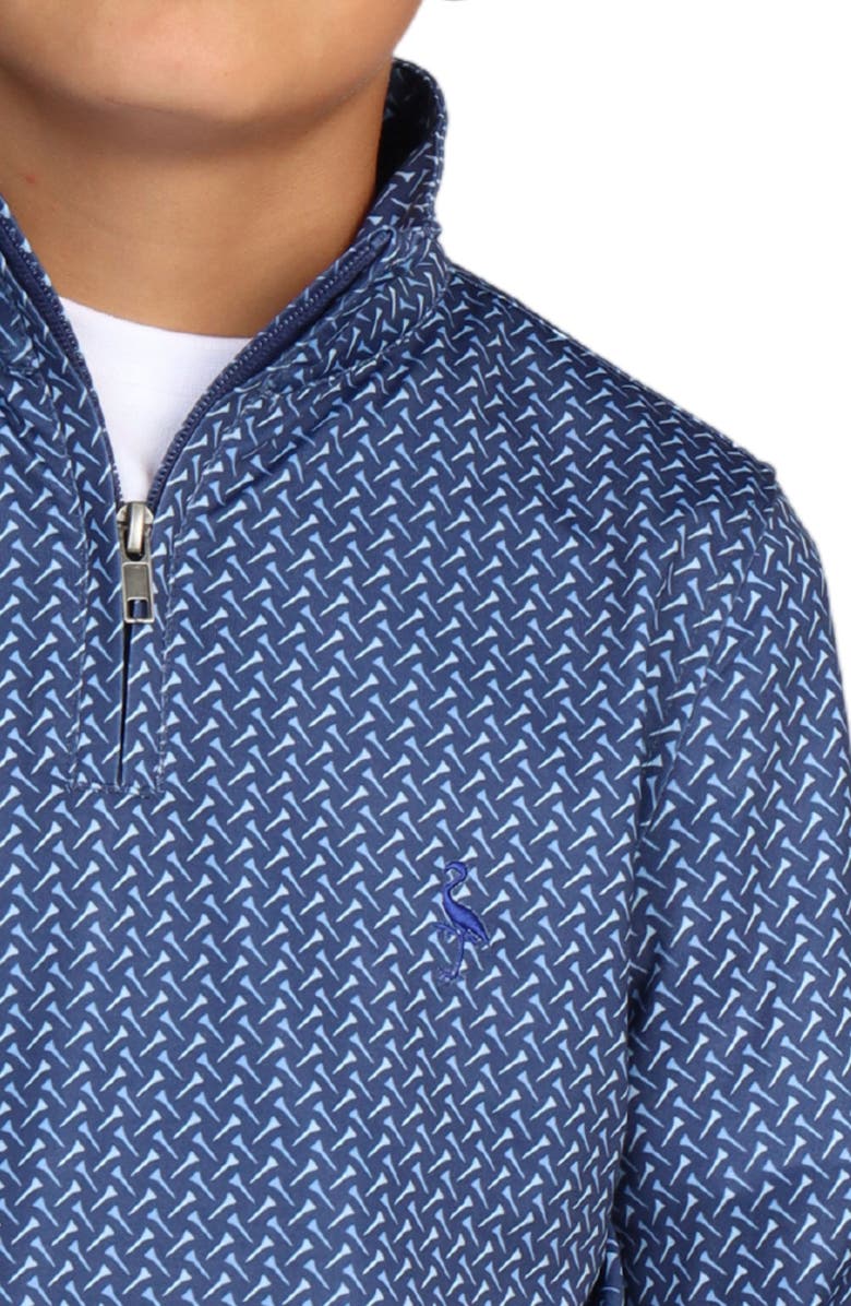 TailorByrd Kids' Golf Tee Performance Quarter Zip Sweatshirt, Alternate, color,