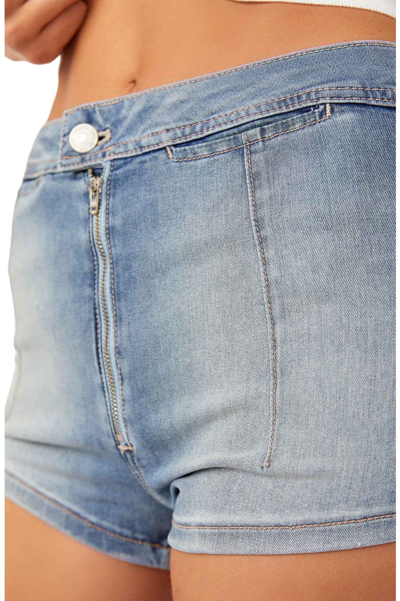 Honeycomb Denim Micro Shorts, Alternate, color, RIPPLE REFLECT
