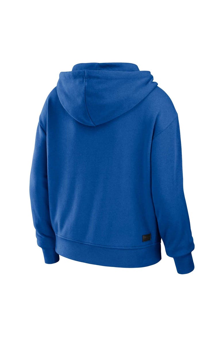 Women's WEAR by Erin Andrews Royal/White Buffalo Bills Plus Size Color Block Full-Zip Hoodie, Alternate, color, Royal
