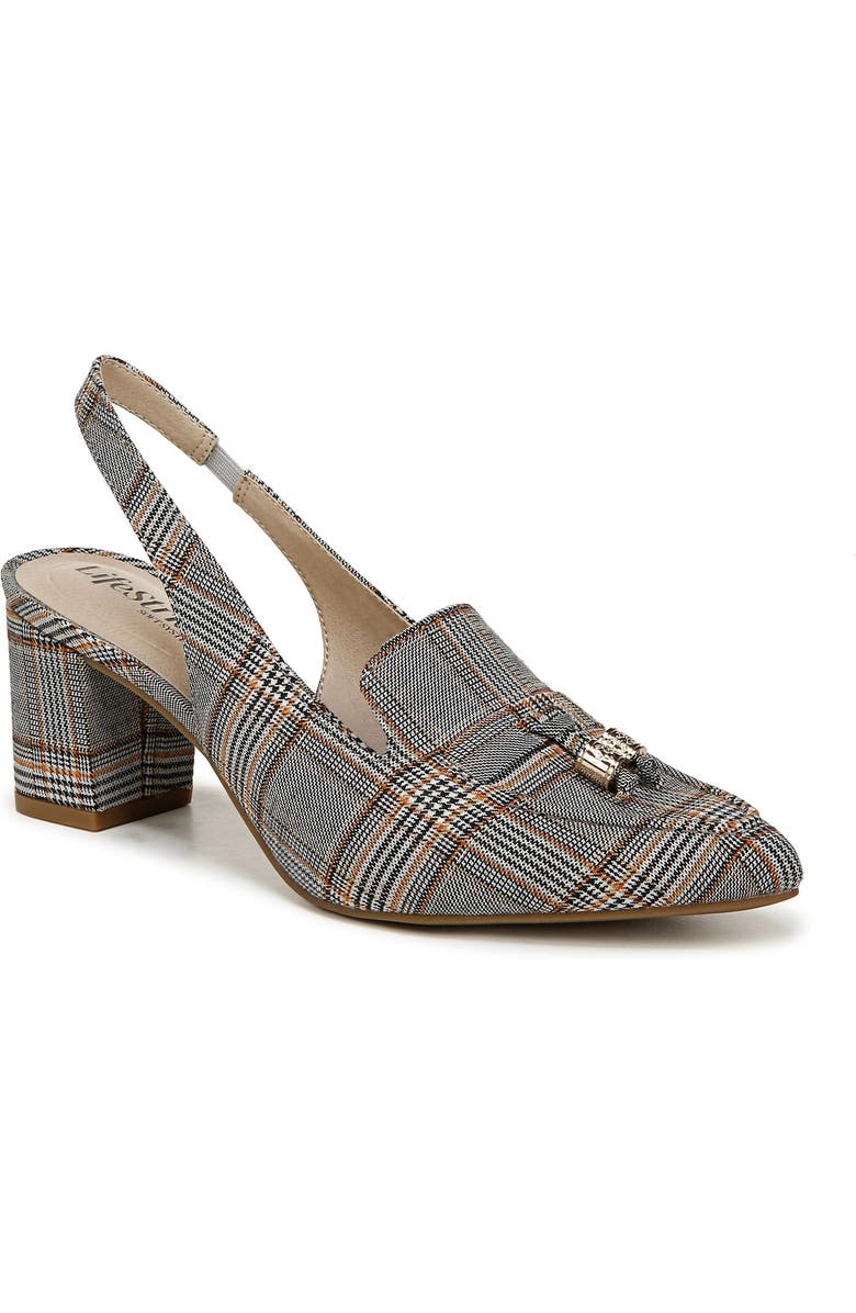 LifeStride Audrey Slingback Tassel Loafer Pump, Main, color,