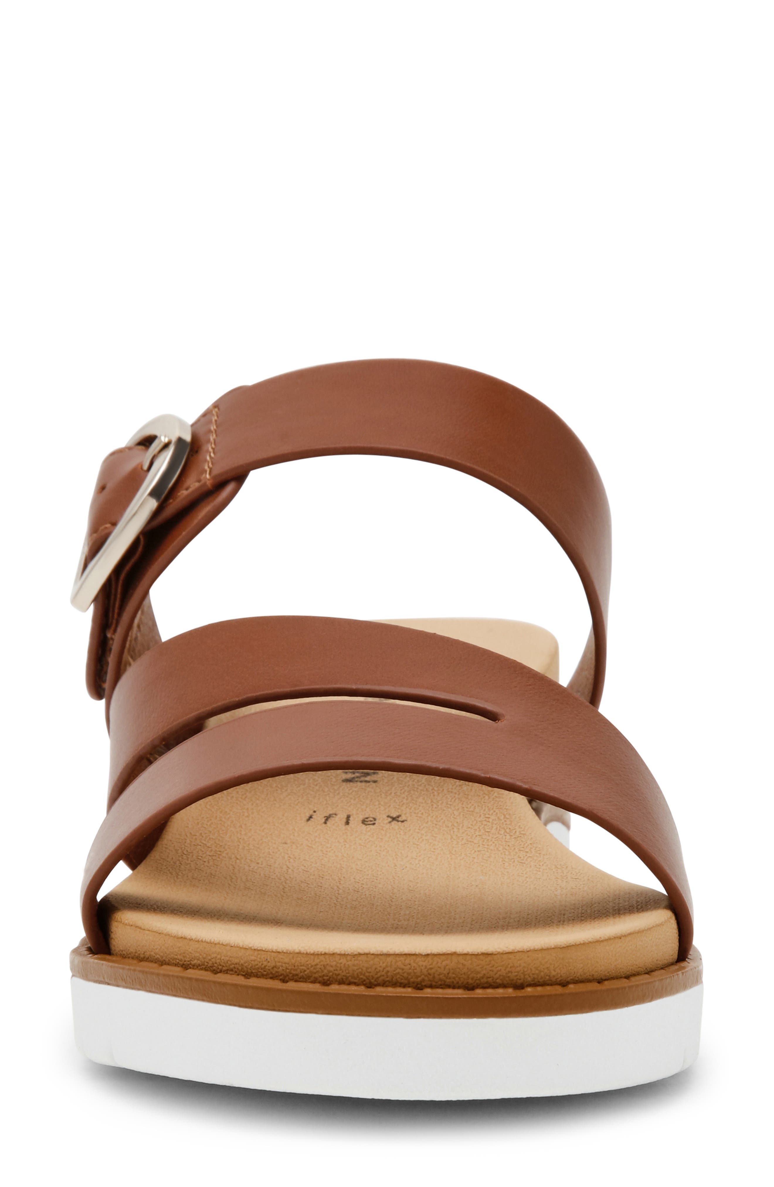 Lalasa Slide Sandal, Alternate, color, COGNAC