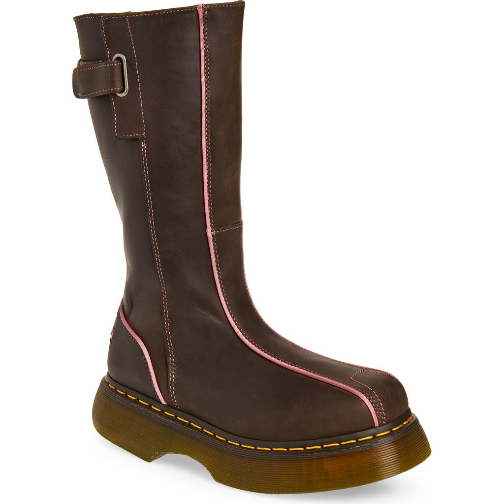 Dr. Martens Buzz Hi Platform Boot in Dark Brown at Nordstrom, Size 7Us