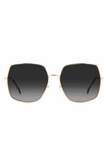 Carolina Herrera 60mm Gradient Square Sunglasses