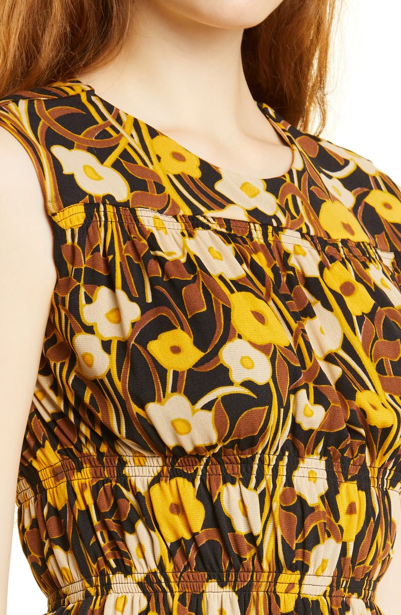 Rebecca Taylor Floral Mesh Sleeveless Top, Alternate, color, Daphne Fleur Black C