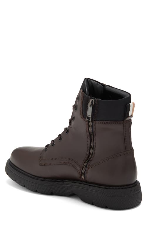 Hugo Boss Jacob Combat Boot In Brown