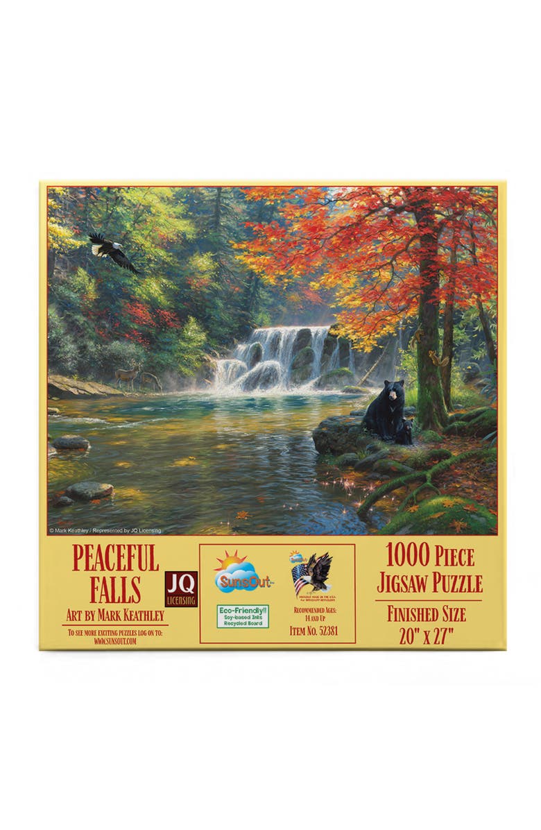 Sunsout Peaceful Falls 1000 piece Jigsaw Puzzle for Adults, Alternate, color, Multicolor