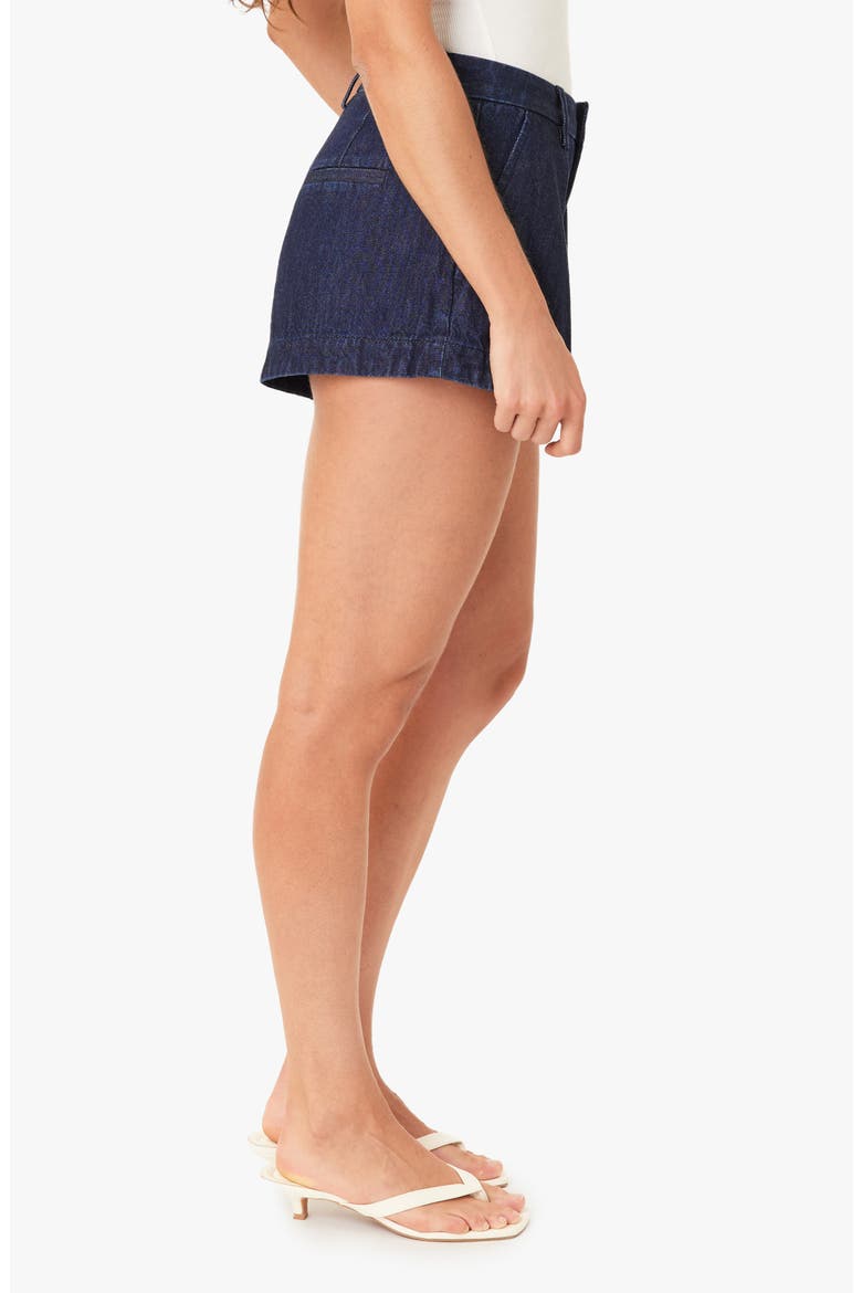 Carrie Pleated Denim Shorts, Alternate, color, RINSE