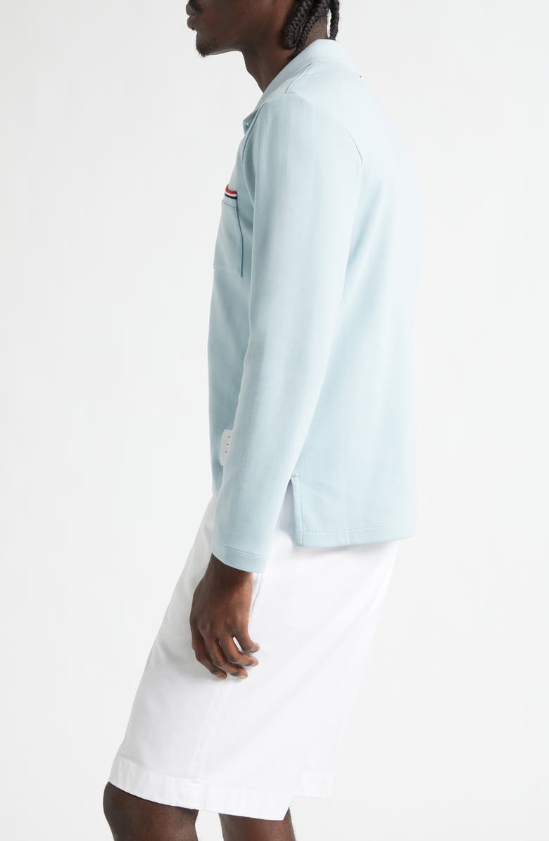 Thom Browne Cotton Jersey Pocket T-Shirt, Alternate, color, Light Blue