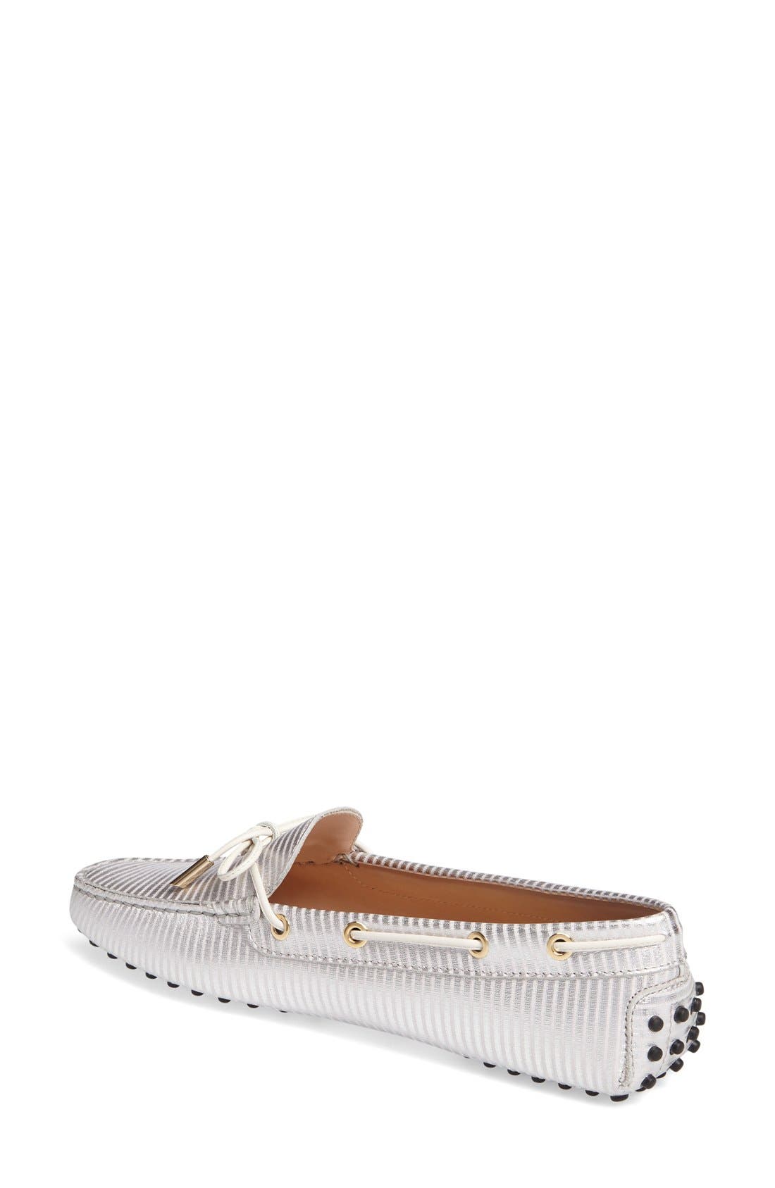 'Gommini' Moccasin, Alternate, color, SILVER LEATHER