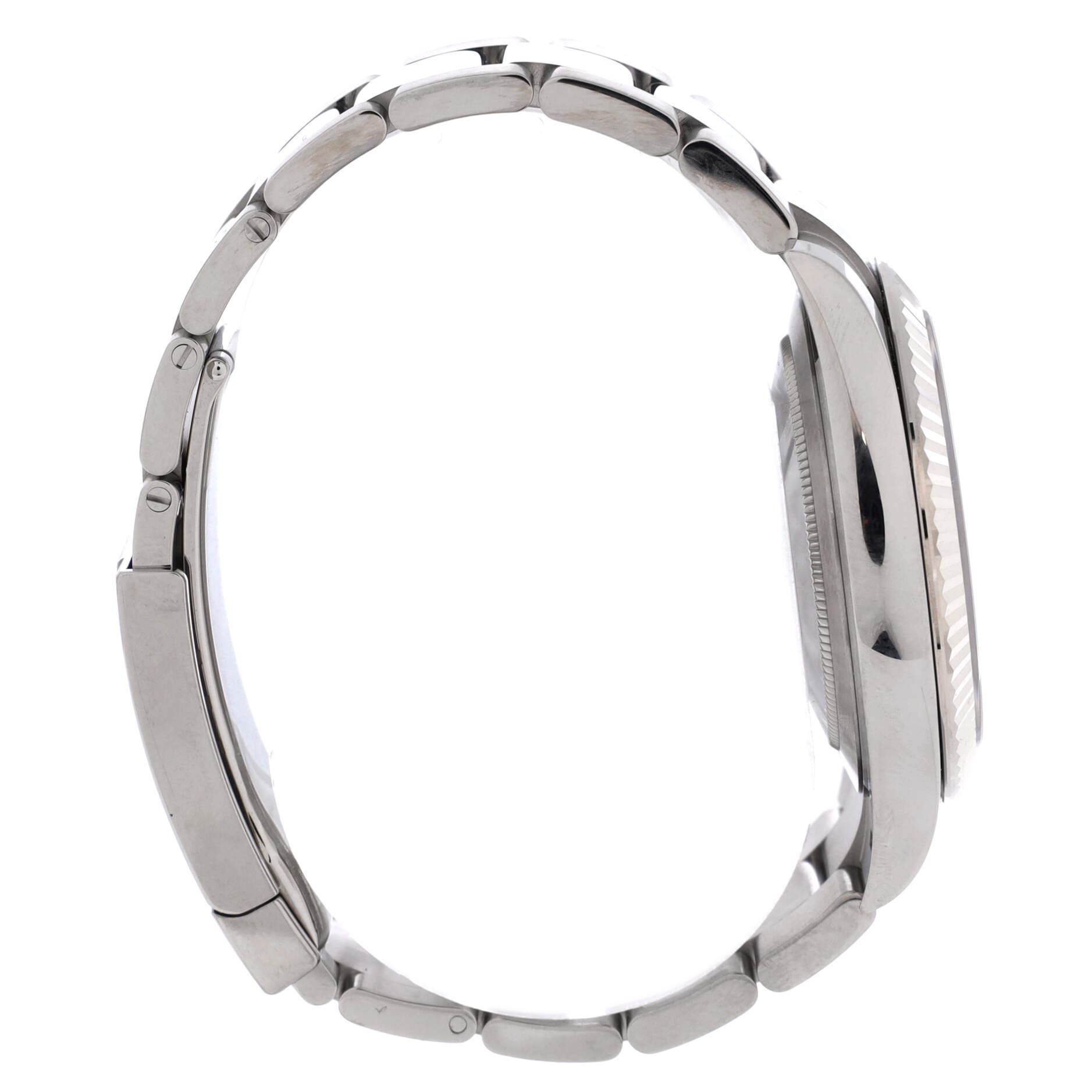 Oyster Perpetual Datejust Automatic Watch Stainless Steel and White Gold 41, Alternate, color, Metallic Silver