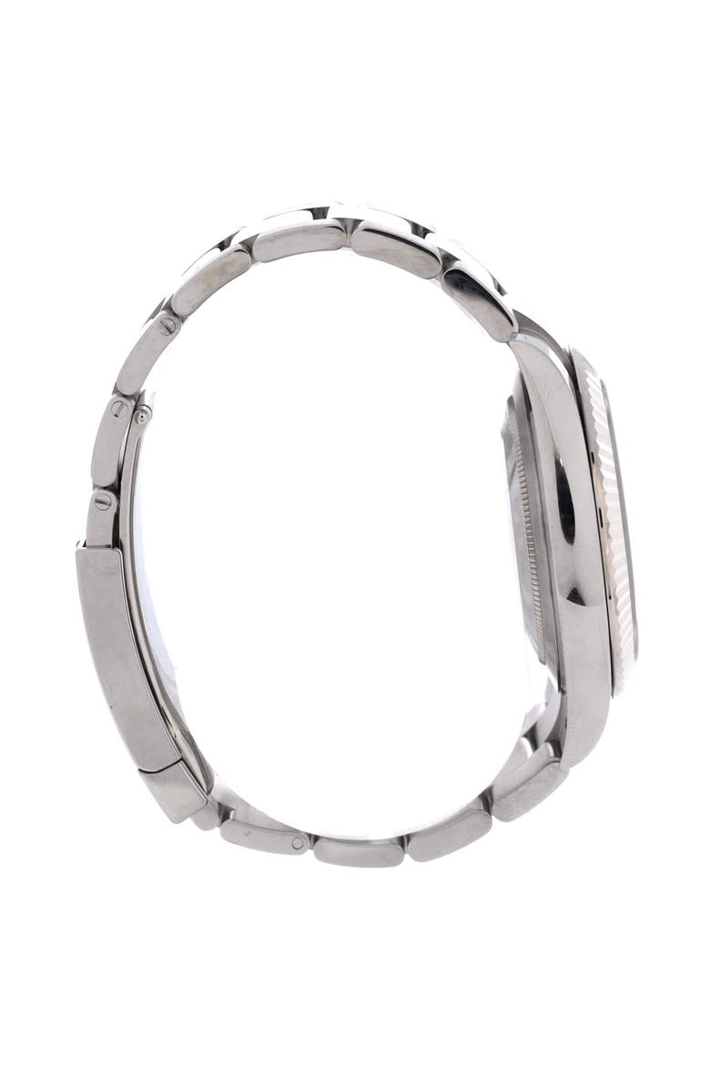 Oyster Perpetual Datejust Automatic Watch Stainless Steel and White Gold 41, Alternate, color, Metallic Silver