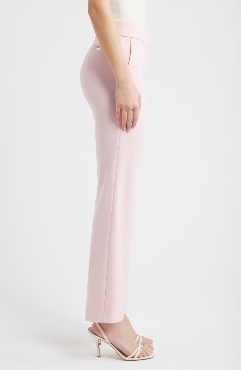 Anne Klein High Waist Bootcut Pull-On Pants, Alternate, color, Rose Water