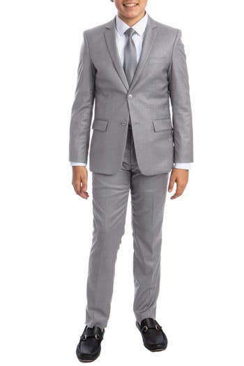 Perry Ellis Kids' Solid 5-piece Set In Gray