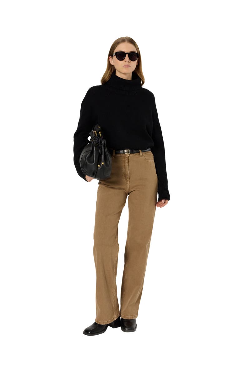 GERARD DAREL Clea Straight Jeans, Alternate, color, Camel