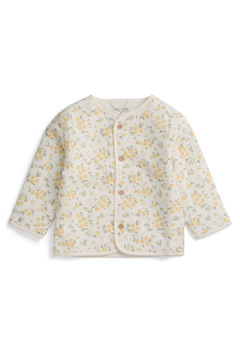 Floral Muslin Quilted Jacket, Main, color, Floral Cloud Dancer
