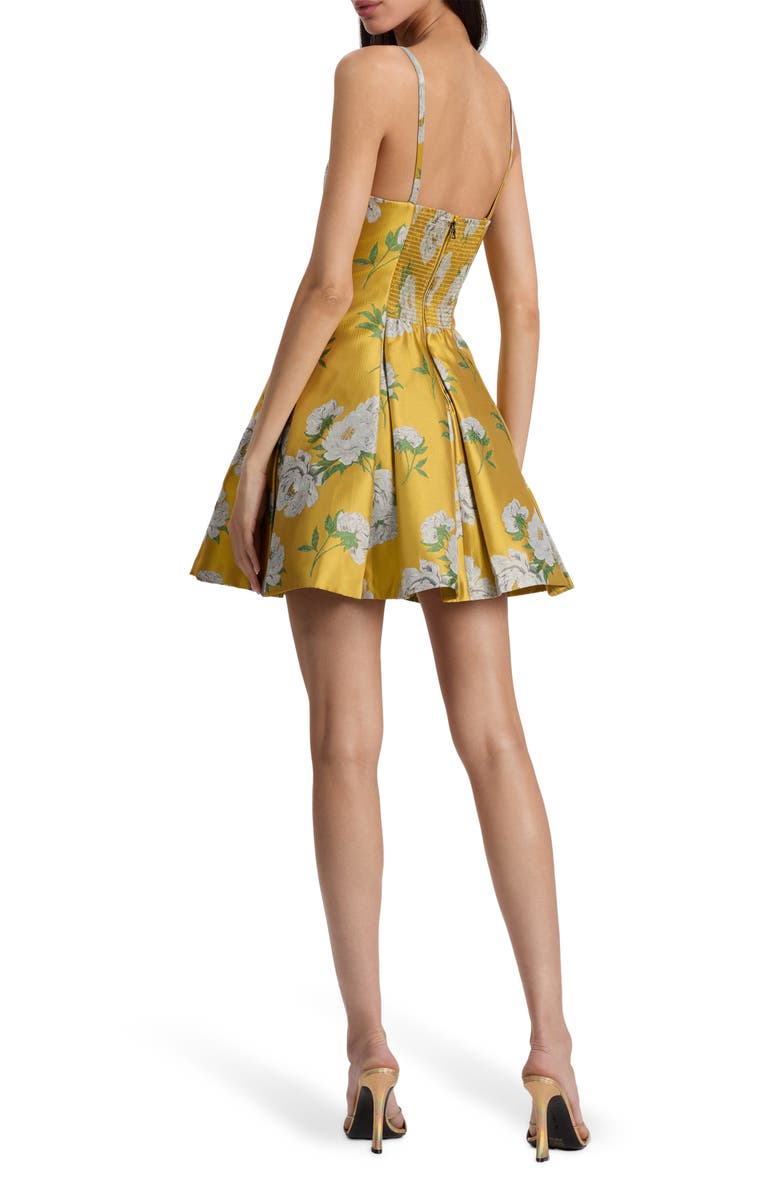 Alice + Olivia Isabelle Floral Minidress, Alternate, color, 