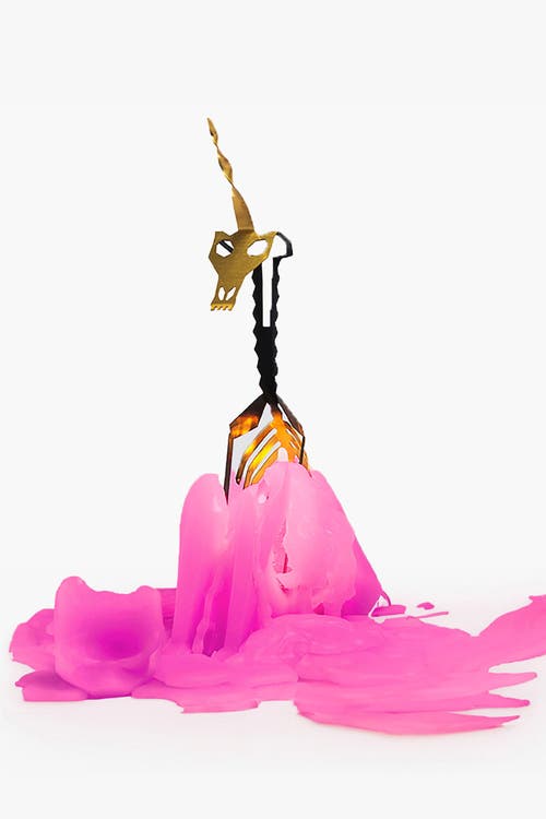 54celsius Pyropet Einar Unicorn Candle In Pink