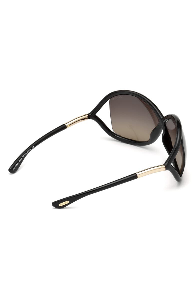 TOM FORD Whitney 64mm Oversize Polarized Sunglasses, Alternate, color,