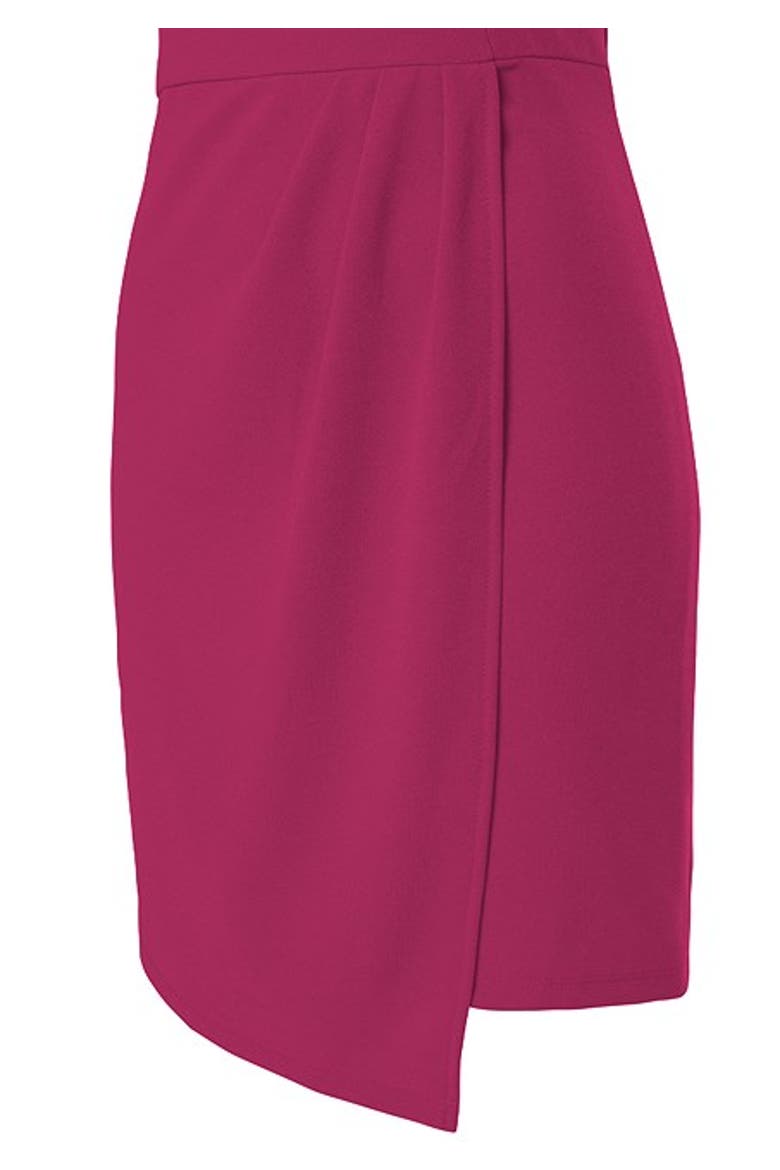 Women's Asymmetrical Hem Dress, Alternate, color, Fuchsia