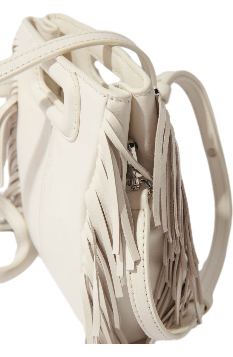 maje M mini leather bag with diamantés, Alternate, color,