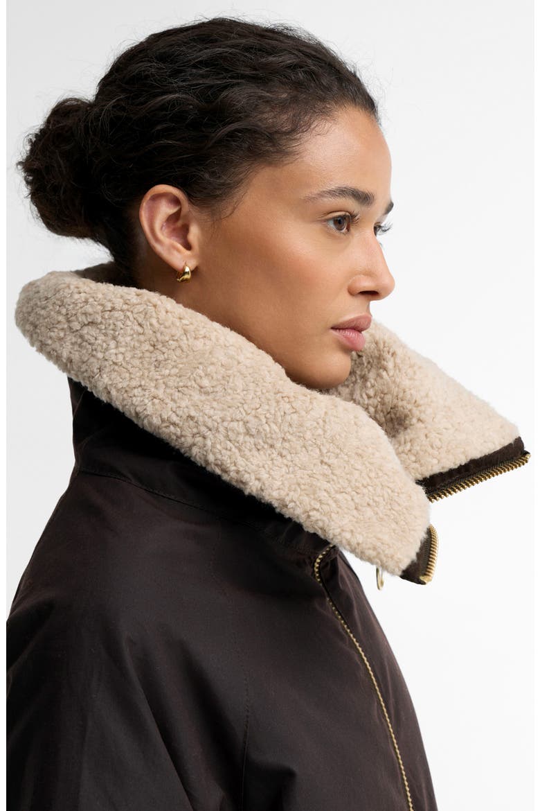 Mary Waxed Cotton Jacket with Faux Fur Collar, Alternate, color, RUSTIC/ SHADOW CLASSIC