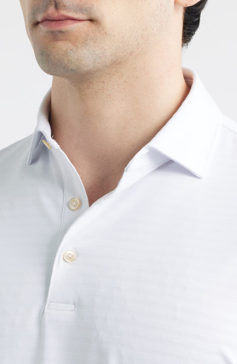 Peter Millar Clark Performance Jersey Golf Polo, Alternate, color, White