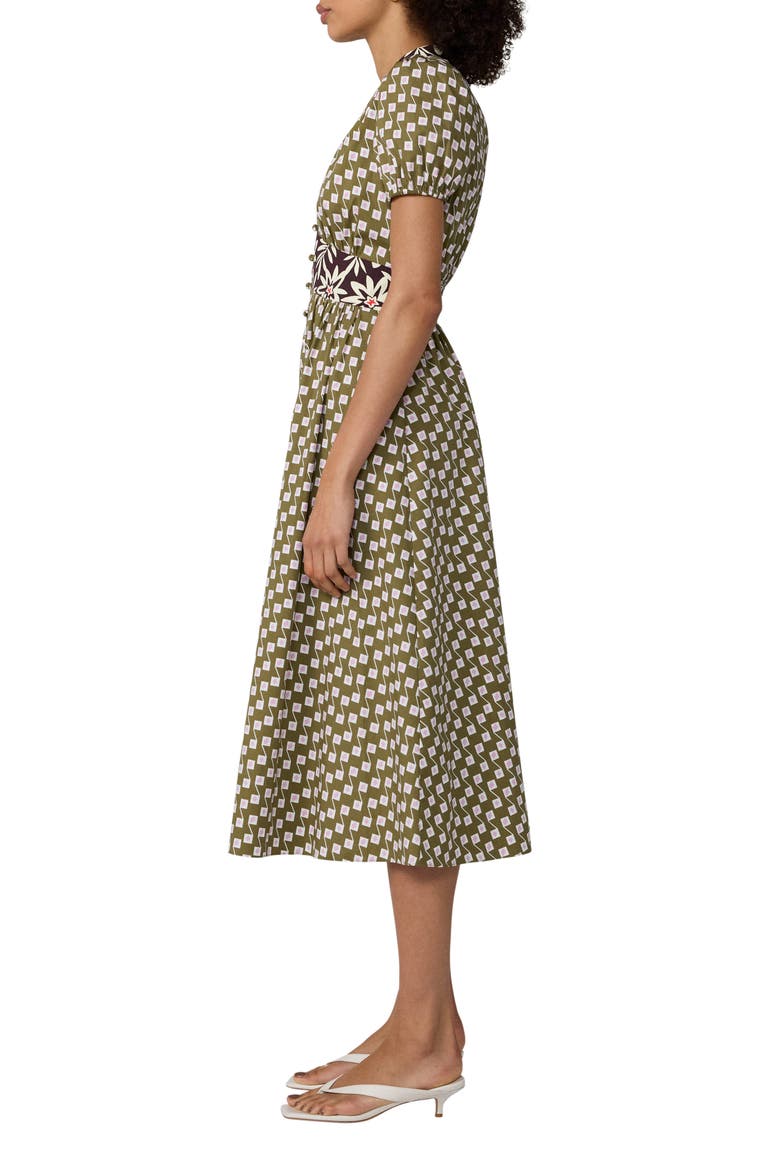 Erica Stretch Cotton Midi Dress, Alternate, color, LOCH BOX