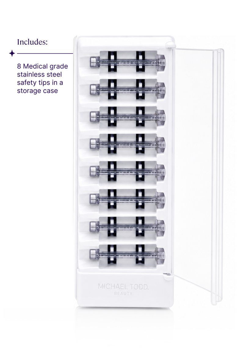 Sonicsmooth Dermaplaning Tips Replacement Kit 8 Weeks' Supply, Alternate, color, Neutral, balanced color.