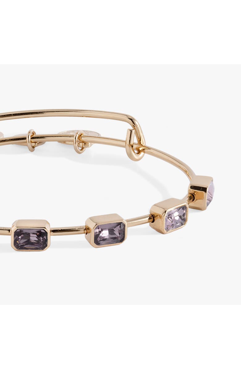 Alex and Ani June Birthstone Emerald Cut Bangle, Alternate, color, Gold 