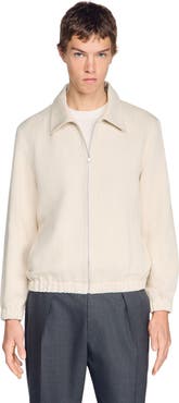 SANDRO Cotton zip-up jacket