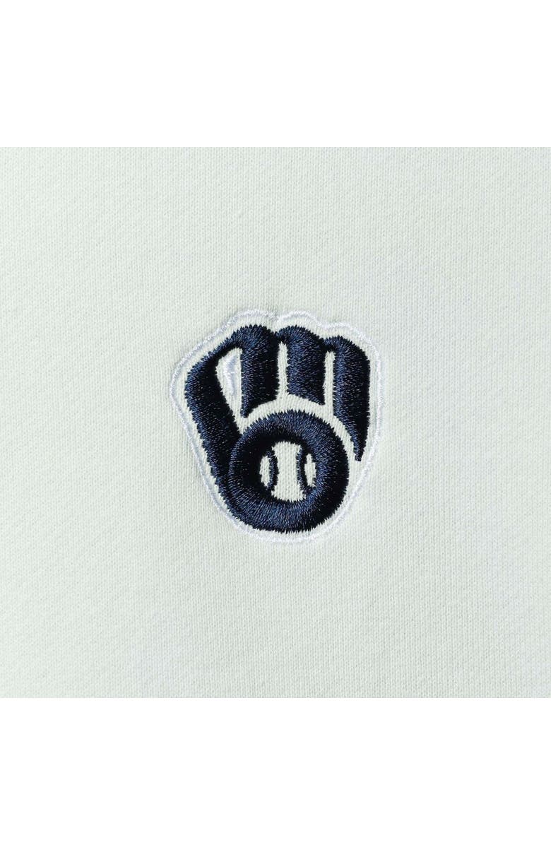 THE WILD COLLECTIVE Women's The Wild Collective Light Blue Milwaukee Brewers Two-Hit Quarter-Zip Pullover Top, Alternate, color, Light Blue